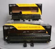 K-Line K4880F O PRR Brunswick Ltd. 15" Heavyweight Passenger Cars (Set of 2) NIB