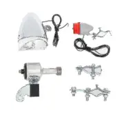 Bicycle Dynamo Lights Set Headlight Rearlight Led Bicycle Light Motorized Bike Friction Dynamo Gene xi M