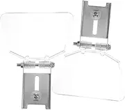 ASAKKURA 2Pcs Stainless Steel Bench Eyeshield Assembly Durable Tool Shield Impact Resistant Design for Bench Grinder Protection Easy to Use and Install