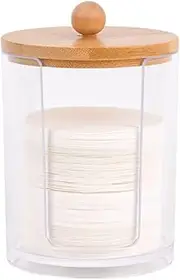 watchget Espresso Paper Filter Holder with Lid Acrylic Coffee Filter Dispenser Compatible with 51mm/54mm/58mm Round Paper Filters