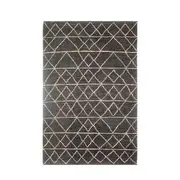 Demitasse Heavy Duty Jute Black Natural Rugs 160 X 230 Cm