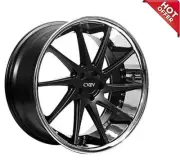 4ea/set 20" Azad Wheels AZ23 Semi Gloss Black with Chrome Lip Popular Rims (for: Honda)