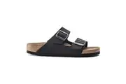 Birkenstock Arizona BirkiBuc Vegan Sandals - Regular - Black
