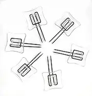 Rug Settlers Rug Pins Pack of 6 Rug Anchors Secure a Rug Over a Rug Anti Slip Pins for mats Runners Plastic Sheets and Throws