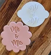 Mr & Mrs Wedding Embosser, Cookie Cupcake Stamp Embosser