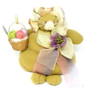 Melissa Ann Plush Cat Figurine 6 Inches PURPLE
