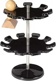 MAUL Round Version Premium Stamp Holder Metal Stamp Rack for 18 Stamps - Black