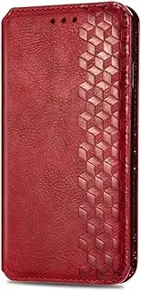 [YukeTop] Case for Oppo A57, PU Leather Flip Folio Wallet Cover, with Card Slots, Case Cover for Oppo A57.(Red)