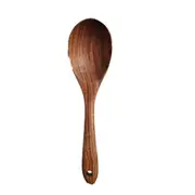 2PCS Wooden Spoon Fork Set Food Fruit Salad Spoon Fork Natural Wood Tablespoon Long Handled Cooking Spoon Kitchen Utensils