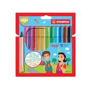 Stabilo 12-Pieces Cappi Fibre Tip Pens