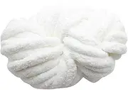 Chunky Chenille Yarn for Blanket, Chunky Wool Yarn, Thick Chunky Yarn, Knitting Wool Yarn, Coarse Yarn, Chunky Knit Blanket Yarn, Chenille Super Soft Chunky Yarn for Hand Knitting Knitting, White