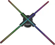 3D Hologram Fan, 3D PROJECTION 3D FAN SCREEN *2K HD SCREEN 52cm Resolution 1400*510led Fan Screen Holographic Projector Wall-mounted Advertising Machine Wifi for Store, Bar, Events, Trade Shows, Parti
