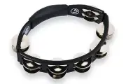 LP150 Cyclops Steel Jingles Black Hand Held Tambourine