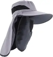 [Anneome] Sun Protection Fishing Hat Boonie Hats Bucket Hats for Men Hats for Men Sun Protection Fishing Men Boonie Neck Flap Sun Hat Beach Visor Hat Fishing Sun Hat Wide Brimmed Fishing Hat