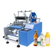 High Precision Round Bottle Jar Double Sides Labeling Machine Sticker Labeler