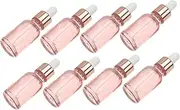 COMPUKAS 8Pcs Glass Dropper Bottles Portable Leakproof Essential Oil Containers for DIY Aromatherapy and Travel Use Small for Home and Store Dispensing
