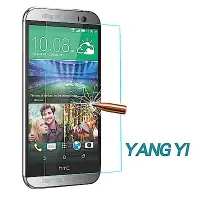 在飛比找Yahoo奇摩購物中心優惠-YANGYI揚邑 HTC M8 5吋 鋼化玻璃膜9H防爆抗刮