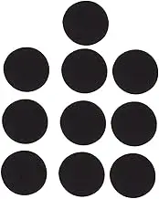 YOSADIER 20 Set Self Adhesive Hook Loop Tape Dots Round Mounting Stickers Removable Tape for Home Office Crafting Water Resistant Black