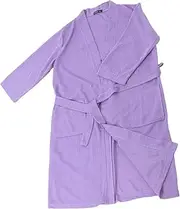 [DEARMAMY] Bathrobe Bath Robe Ladies Summer Pajamas Women;s Pajamas Nightie Night Gown Couple Pajamas Dressing Gown Shower Robes Spa Clothes Long Robe Spa Robe Spa Gown Polyester Purple