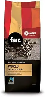 Oxfam fair Fairtrade Organic World Blend Ground coffee 1kg