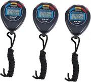 CLISPEED 3pcs Stopwatch Timer Handheld Stopwatch Mechanical Stopwatch Electronic Timer for Sports Digital Sports Stopwatch Runners Watch Watches Timers Black