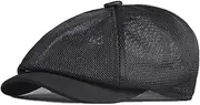 [FASHIXD] Newsboy Hats for Men Mesh Gatsby Cap Breathable Summer Hat Adjustable