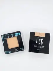 2 Lot Maybelline Face Powder Fit Me Matte+Poreless 128 & Loose Finishing Pwdr 25