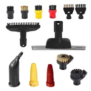 Window Nozzle Scraper Round Brush Steam Set for SC2 SC3 SC4 SC5 SC7 Steam Cleaner Part Remove Stubborn Stain As shown