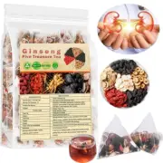 US Ginseng Five Treasure Tea - Kidney Support, Red Date Herbal Blend 25 bags