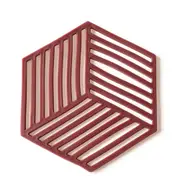 5Pcs Novelty Cute Coaster Hexagon Shape Silicone Slip Insulation Pad Cup Mat Hot Drink Holder Table Decoration