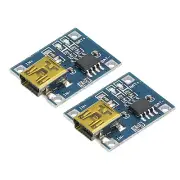 TP4056 MINI USB 4.5-5.5V 1A Battery Charger Module Panel Pack of 2