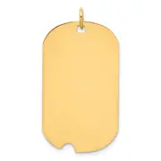 Ss/Gold Plated Sterling Silver Gp Engraveable Dog Tag Disc Charm