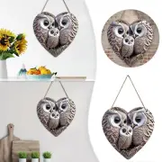 Mini Owl Warm Home Heart Wall Decoration Home Wooden Listing Pendant Listing