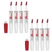 8x Maybelline Superstay 24 Hour Colour 2 Step Lipstick 310 Optic Ruby