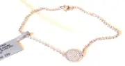 DAVID YURMAN 18K GOLD DIAMOND CABLE CHARM CHAIN BRACELET