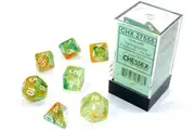 CHX 27555 Nebula Polyhedral Spring/White Luminary 7-Die Set