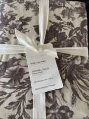 New Pottery Barn Sorrel Toile King/Cal King Duvet Cover PLUM