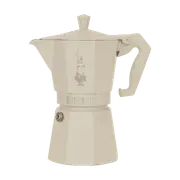Bialetti Moka Exclusive Cream 6 Cup - Stove Top 6 Cup