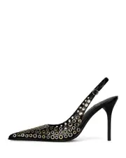 Jeffrey Campbell Women's Youwish G Eyelet Slingback Pumps
