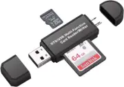 Portable High Speed Card Reader USB 2.0 Multimode Conversion for Smart Phone Com