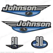Fits Johnson 90hp Decals (Light Blue) - 2000