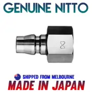 GENUINE NITTO HI-CUPLA AIR FITTING FEMALE THREAD PLUG ADAPTER 1/4 3/8 1/2"