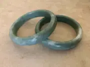 Elegant Real Chinese Green Jade Bangle Bracelet Grade A Emerald Green 54mm 55mm