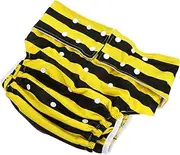 HAMPPLIES 1Pc Washable Adult Diaper Leakproof Cloth Diaper for Incontinence Soft Breathable Design for Elderly Adults Printed Pattern