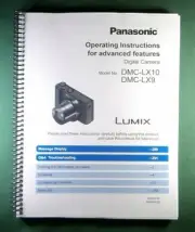 Panasonic DMC-LX10 / LX9 Instruction Manual: Full Color & Protective Covers!
