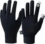 [HIGHLOONG] Lightweight Gloves Liner-glove liners for cold weather women and men, Thermal Touch Screen Glove Liners