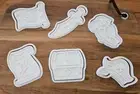 Pirate Cookie Cutter & Embosser Cutter Set Treasure Chest - Map - Sword