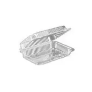 Inline SureLock 9 3/8" x 6 3/4" x 2 3/16" Hinged Cookie Container - 300 per Case