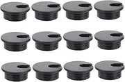 12PCS Desk Grommet Wire Hole Cover Removable Cable Organizer for Office Desks Quick Install Cord Management for Tidy Workspaces