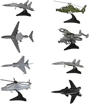 8 Pieces DIY Airplane Model Kit for Creative Assembly, Style A